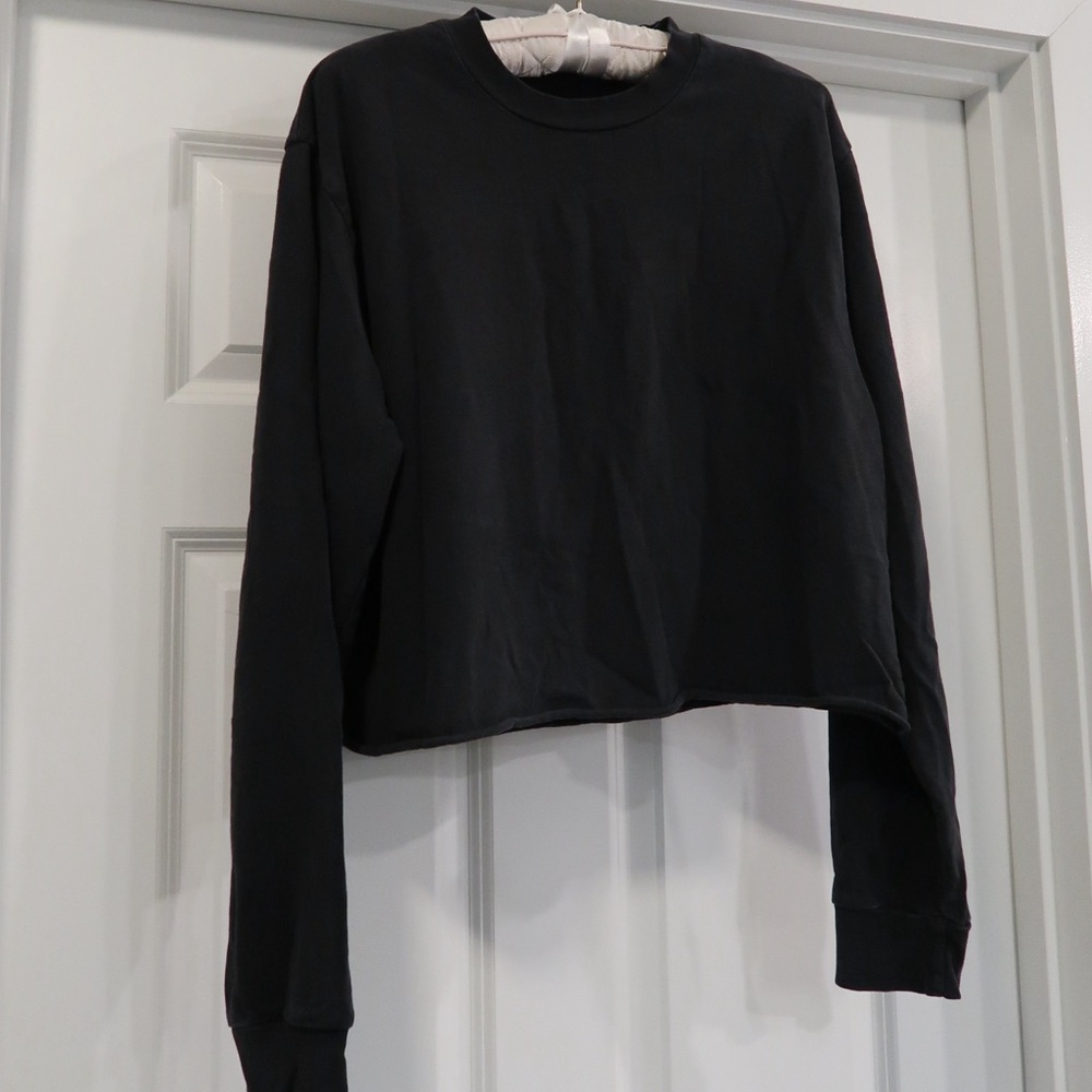Brandy Melville Charcoal Long Sleeve Top